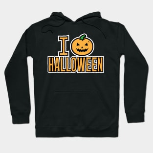 I Love Halloween Spooky Pumpkin Hoodie